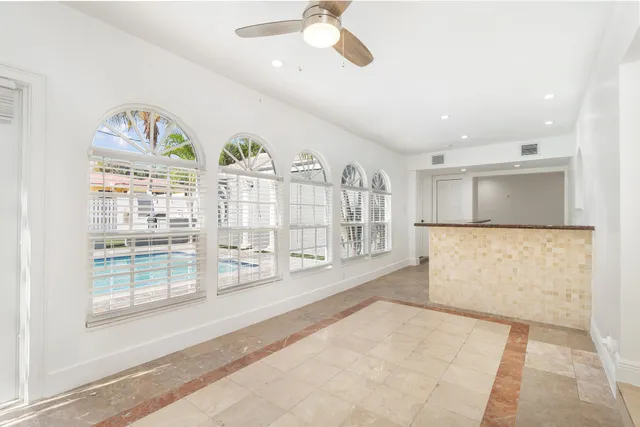 a view of an empty room