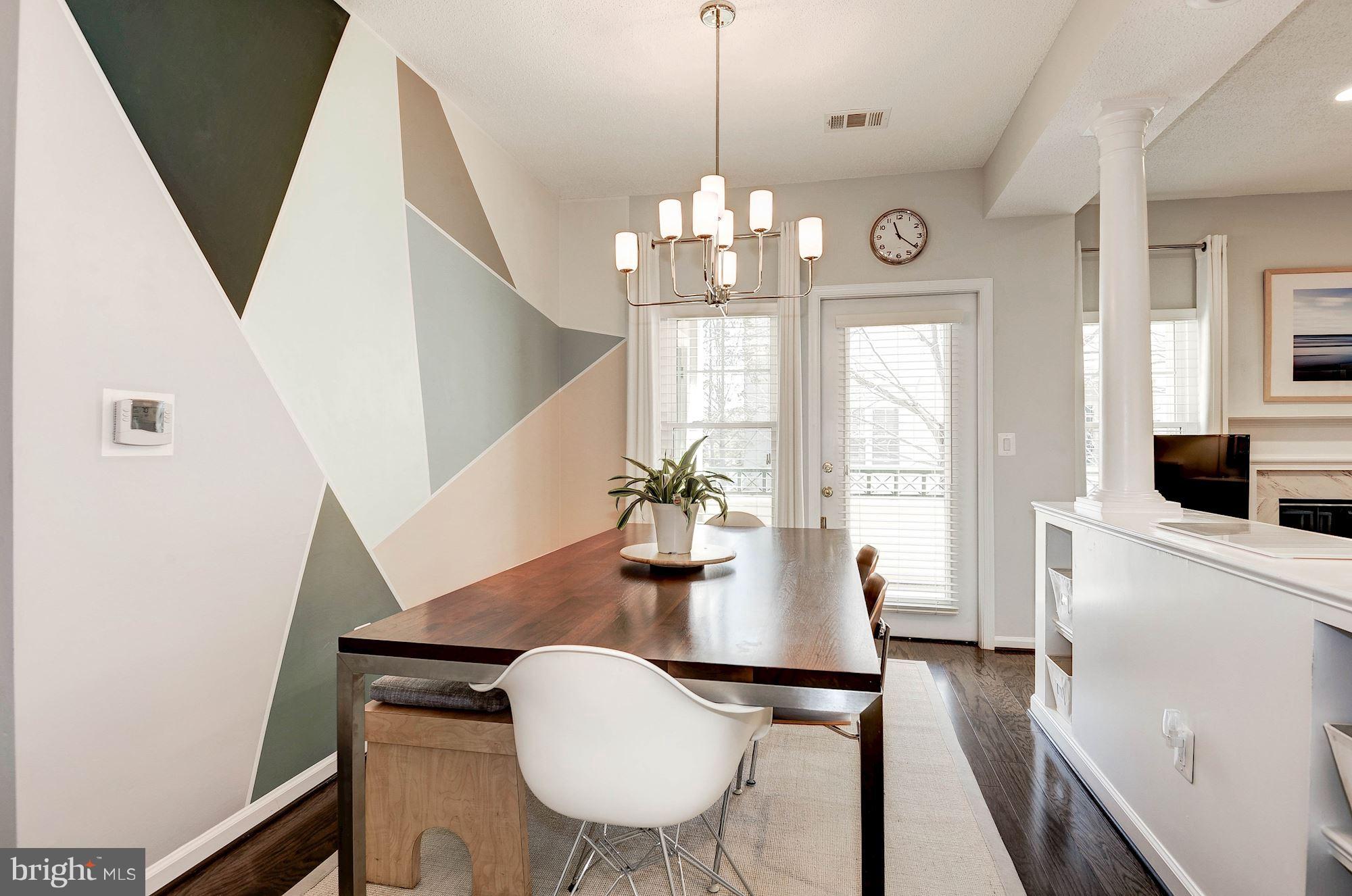 12016 Taliesin Place, Unit 22 Reston, VA 20190 - Photo 6 of 30 Dining Room Leads To Deck