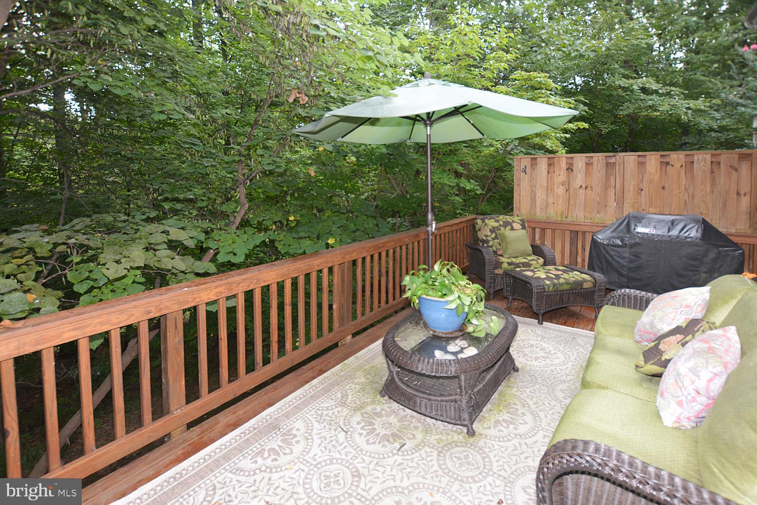 11268 Fairwind Way Reston, VA 20190 - Photo 18 of 51 Deck overlooking lush green reserve area