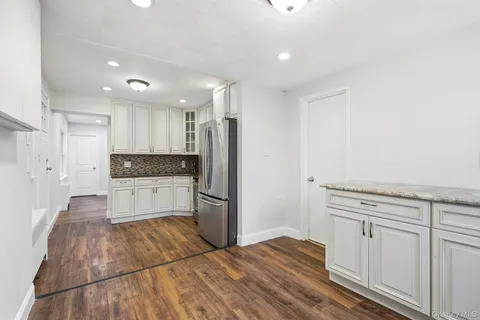 a view of a balcony with city view