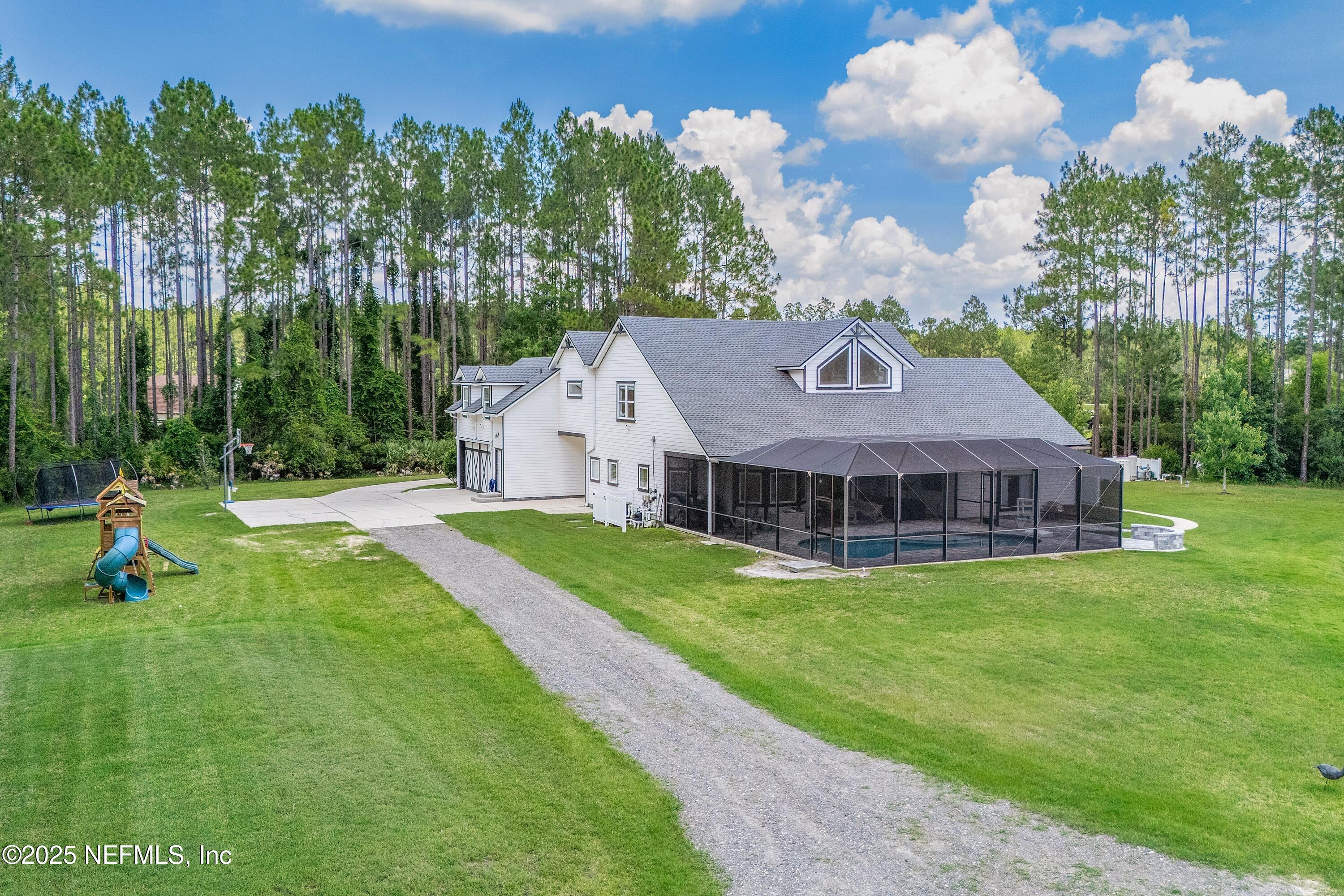 201 Burghley Avenue St. Augustine, FL 32092 - Photo 36 of 75 Aerial Rear View