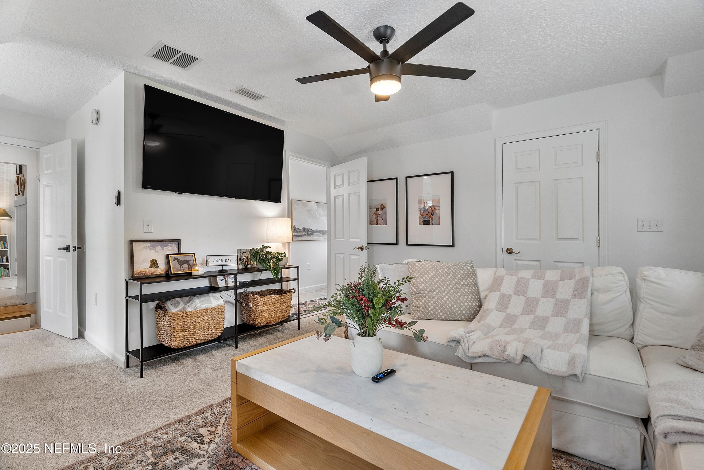 201 Burghley Avenue St. Augustine, FL 32092 - Photo 61 of 75 a living room with furniture and a flat screen tv