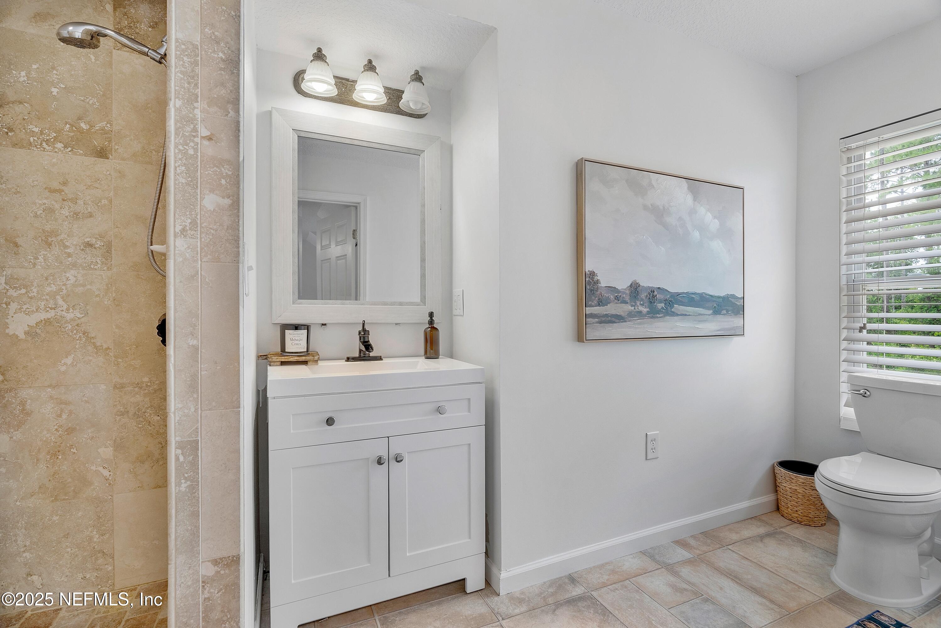 201 Burghley Avenue St. Augustine, FL 32092 - Photo 62 of 75 a bathroom with a sink mirror and toilet