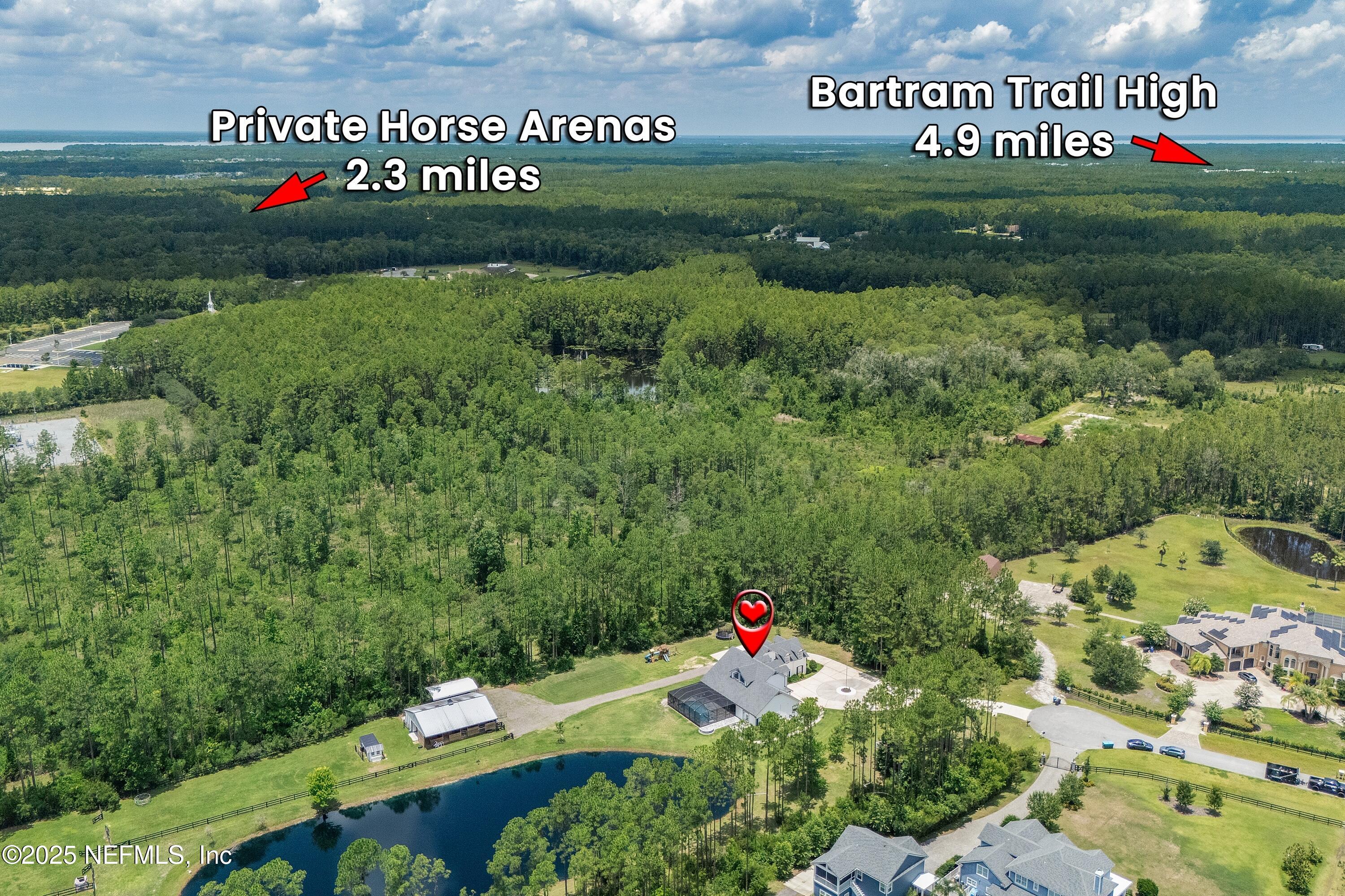 201 Burghley Avenue St. Augustine, FL 32092 - Photo 66 of 75 Aerial Proximity to Amenities and School