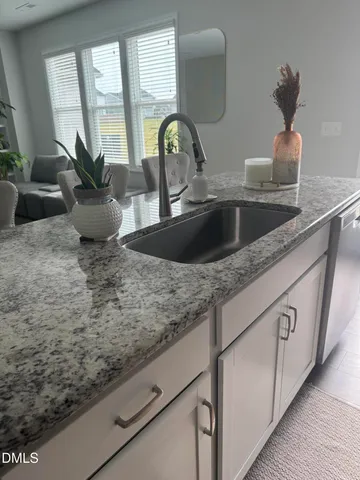 a close view of sink and tap