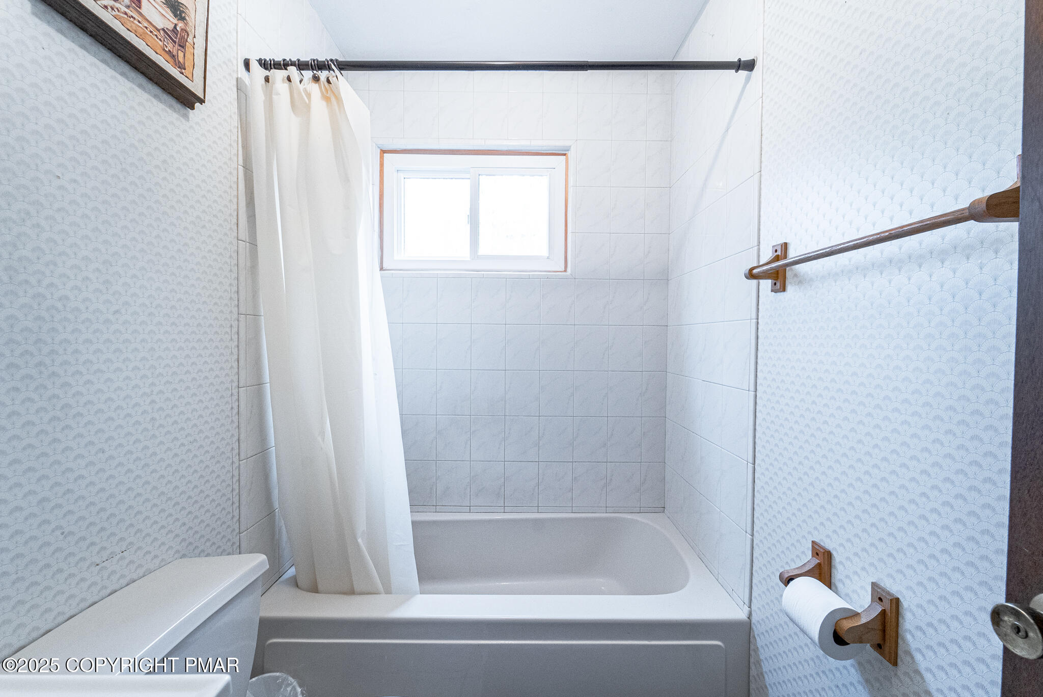 6147 Decker Road Bushkill, PA 18324 - Photo 25 of 49 a bathroom with a shower and a toilet