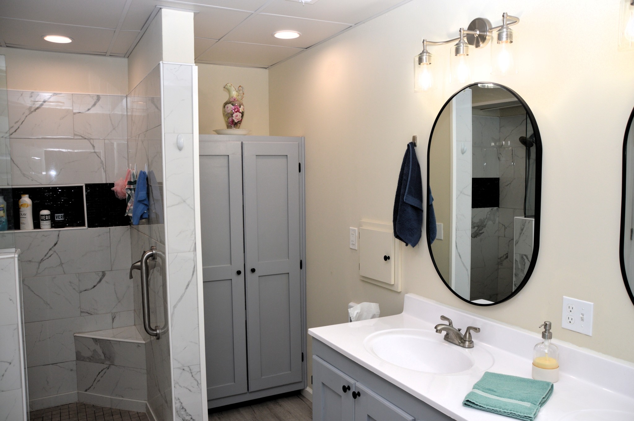 351 Hurricane Creek Road Linden, TN 37096 - Photo 31 of 41 a bathroom with a sink and a mirror