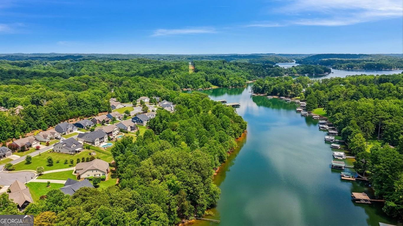 17 Lake Sydney Drive Dawsonville, GA 30534 - Photo 36 of 52 a view of a lake with a city