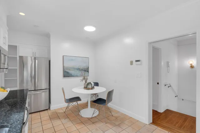 a view of dining room with furniture