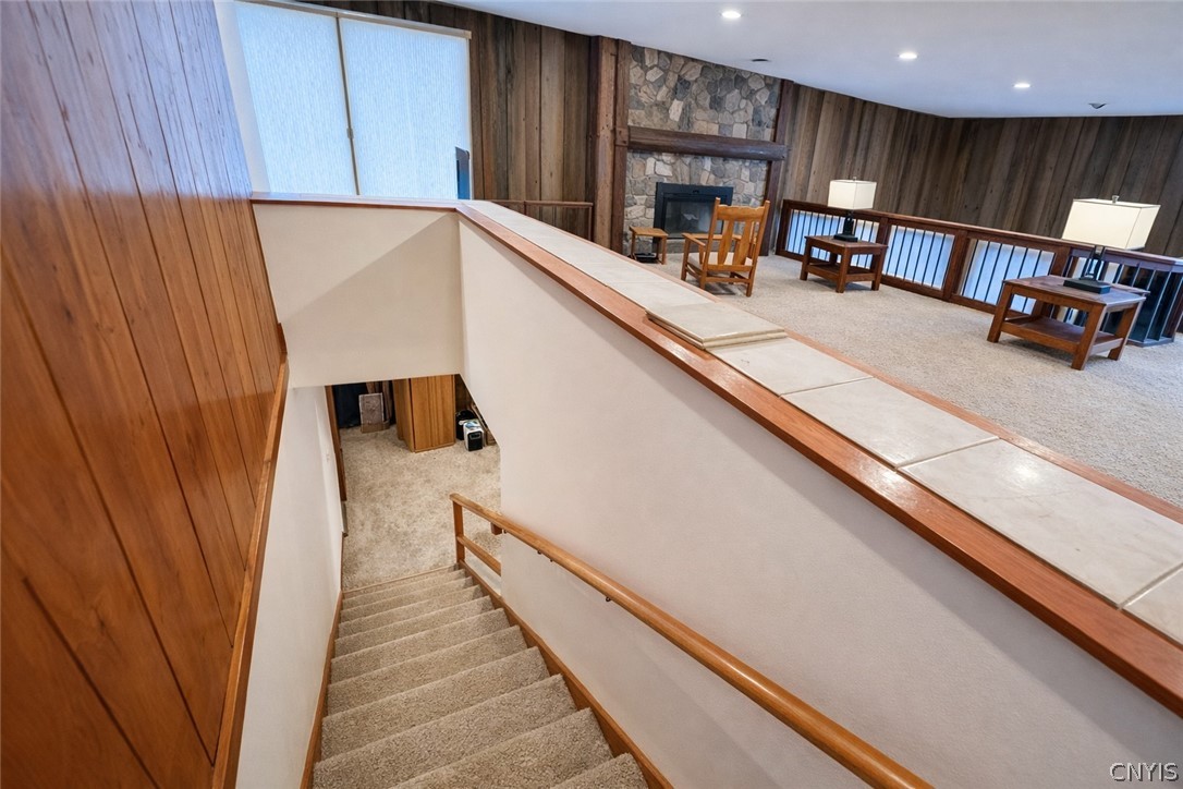 744 Creamery Road Richford, NY 13835 - Photo 16 of 44 Stairwell to Basement Living Area