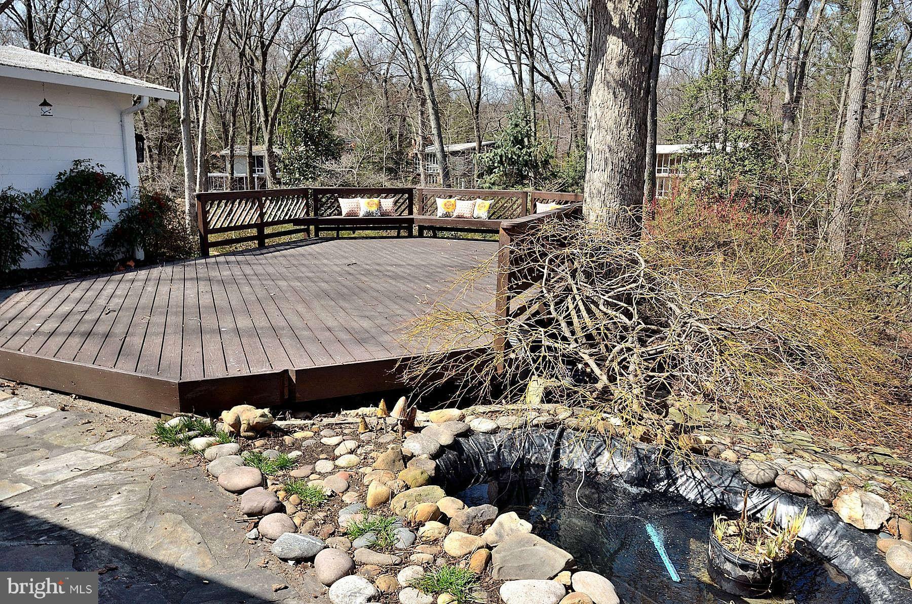 1903 Marthas Road Alexandria, VA 22307 - Photo 22 of 26 Deck and pond