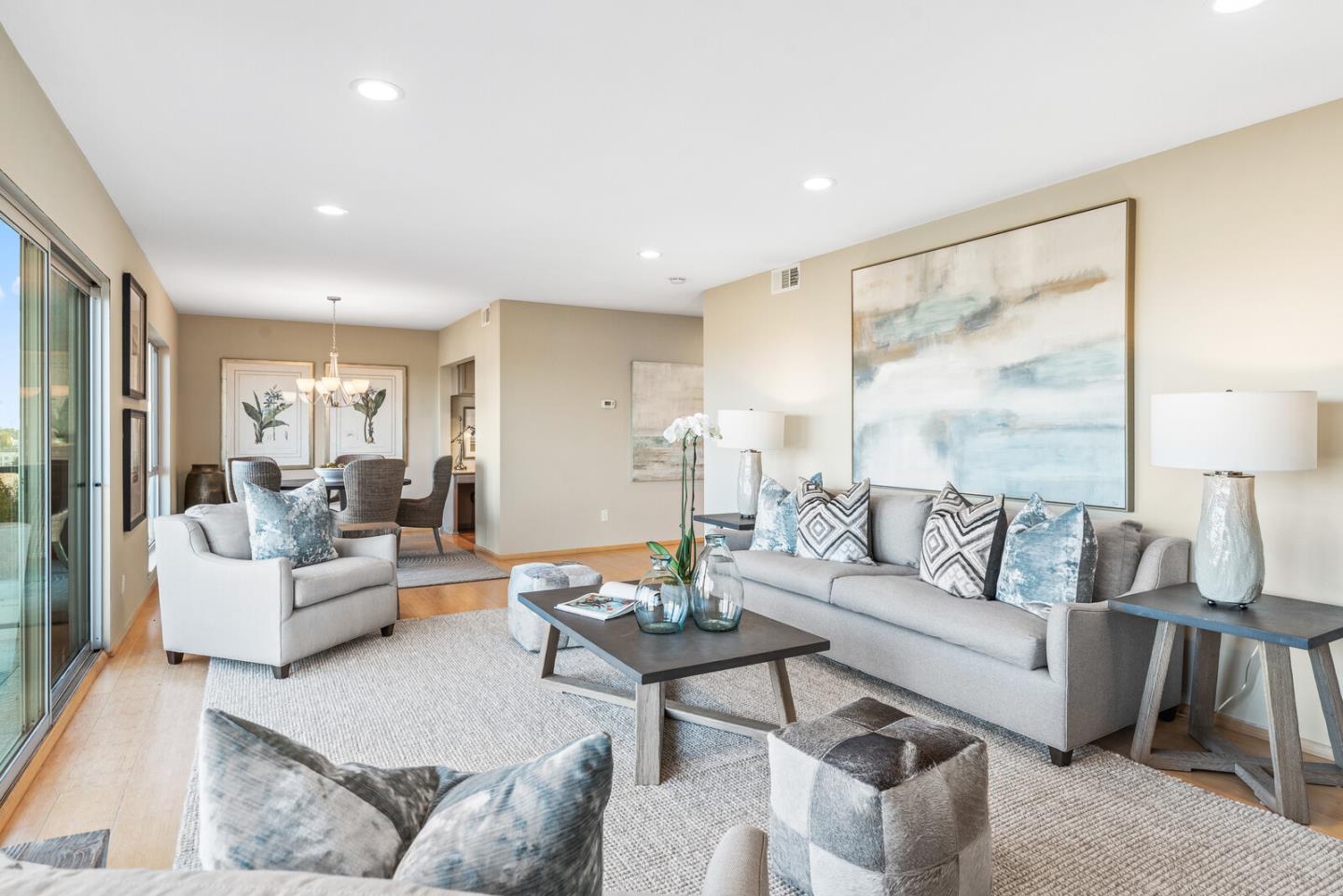 30 Mounds Road, Unit 305 San Mateo, CA 94402 - Photo 8 of 28 a living room with furniture and a large window