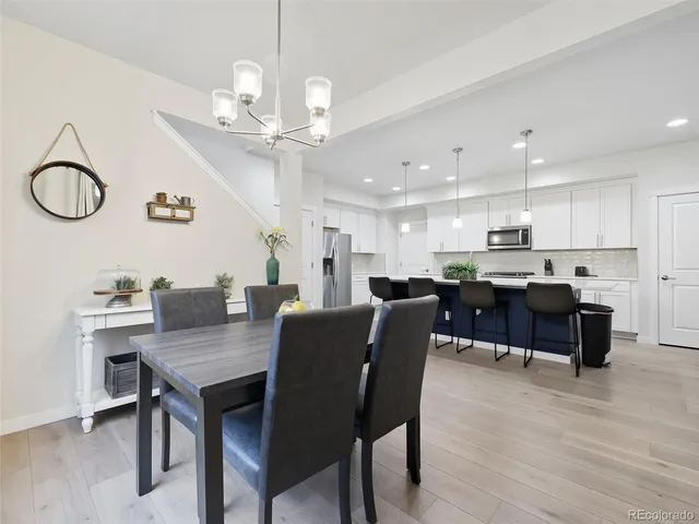 a view of kitchen with breakfast area