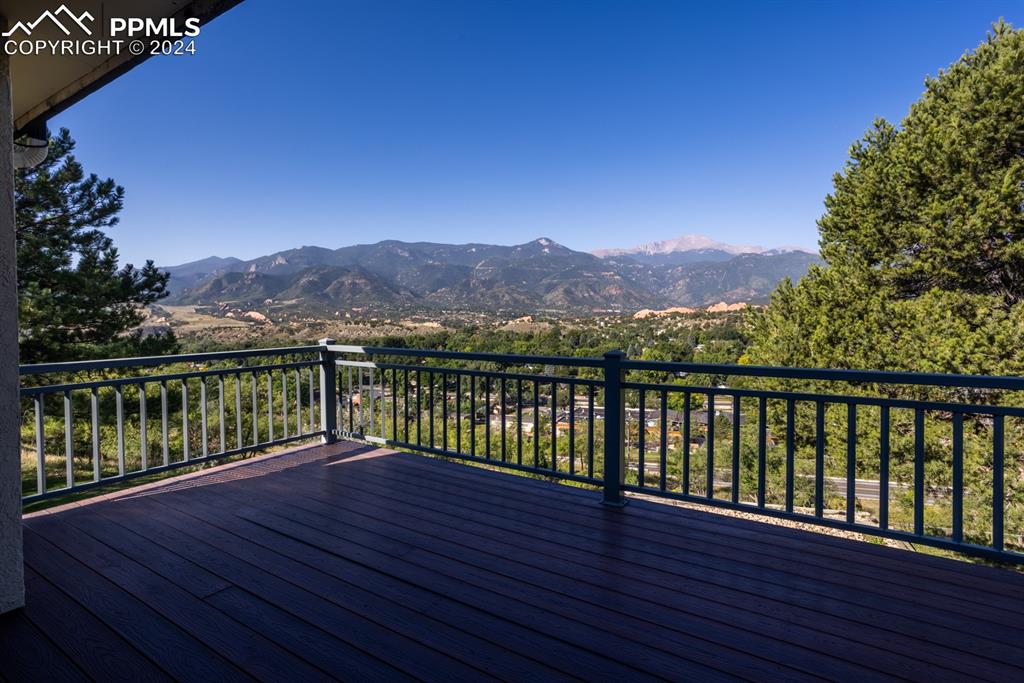 1074 Fontmore Road, Unit C Colorado Springs, CO 80904 - Photo 23 of 30 View from deck of Pikes Peak and soroundings