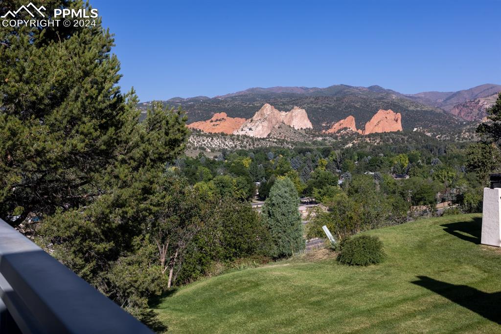 1074 Fontmore Road, Unit C Colorado Springs, CO 80904 - Photo 24 of 30 View from deck of Garden of the Gods