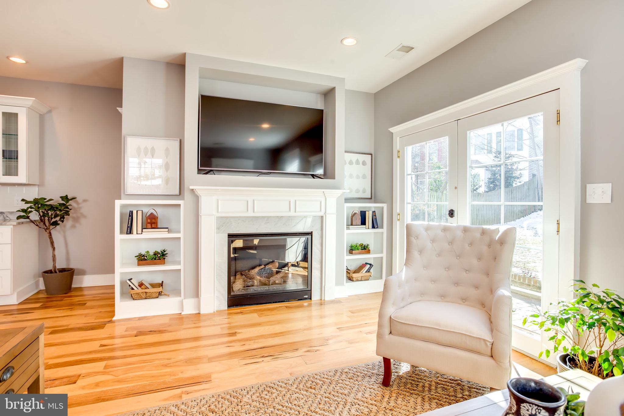 4124 21st Road North Arlington, VA 22207 - Photo 16 of 56 Gas Fireplace with built-ins