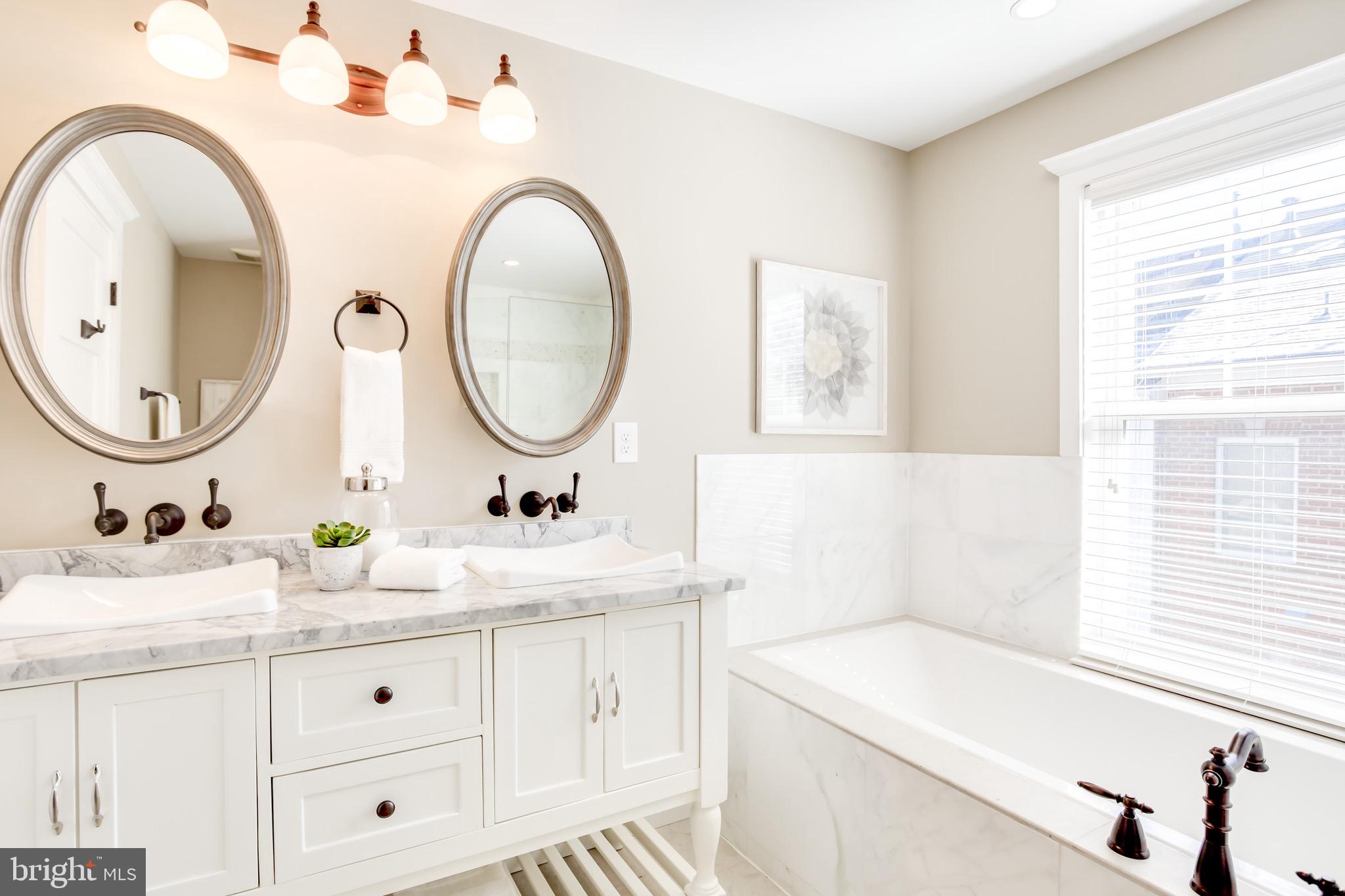 4124 21st Road North Arlington, VA 22207 - Photo 36 of 56 Master Bath with Dual Vanities