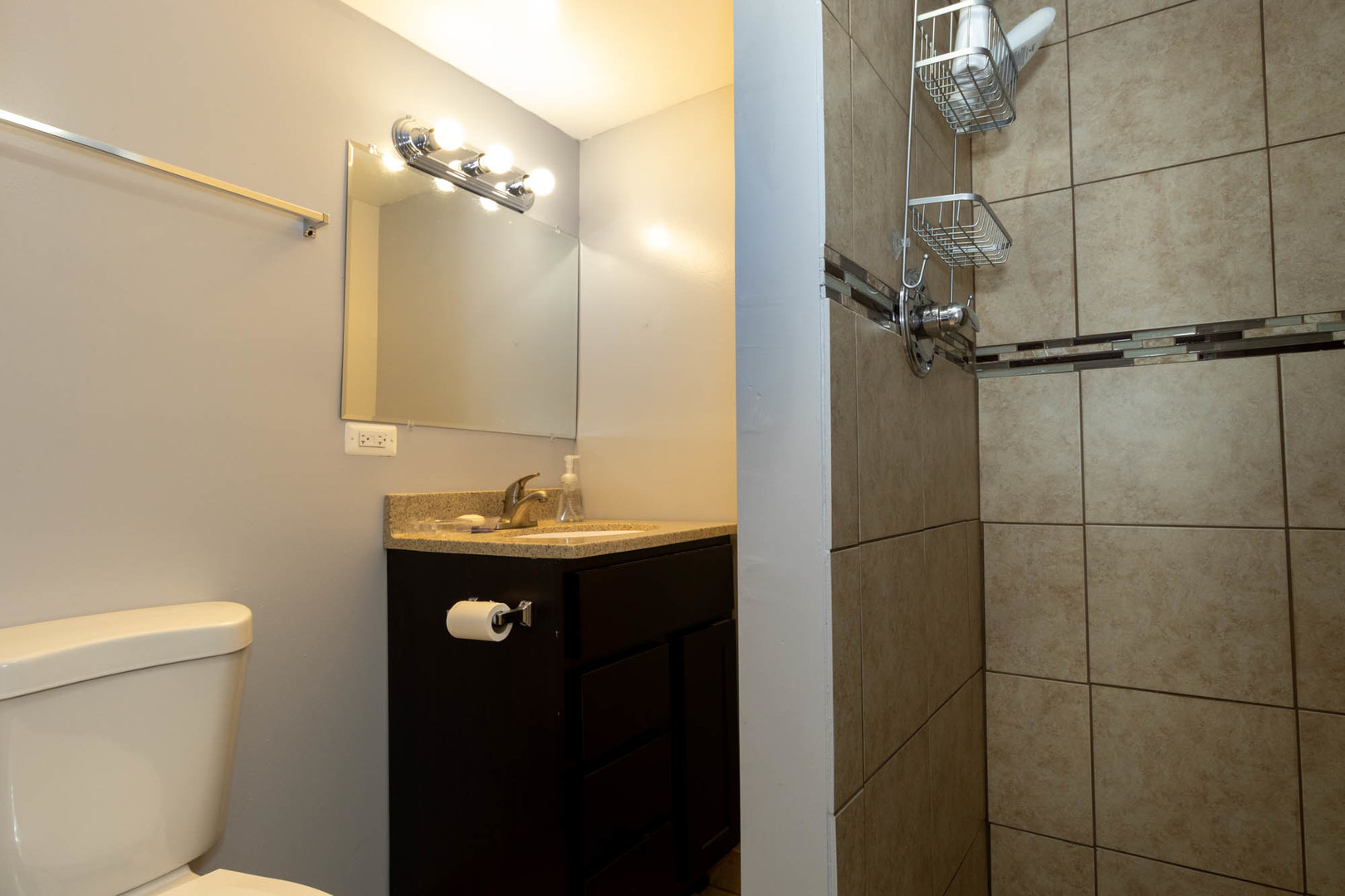 9951 South Perry Avenue Chicago, IL 60628 - Photo 24 of 27 a bathroom with a sink toilet and shower