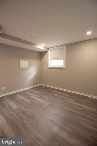 a view of terrace with seating space and trees