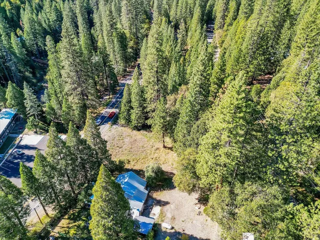 a view of balcony with wooden floor