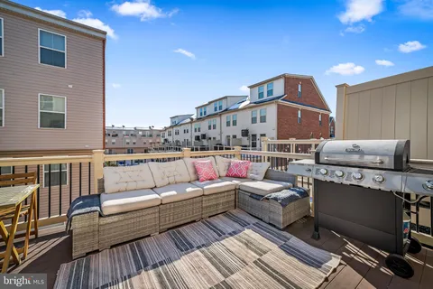 a terrace view with seating space