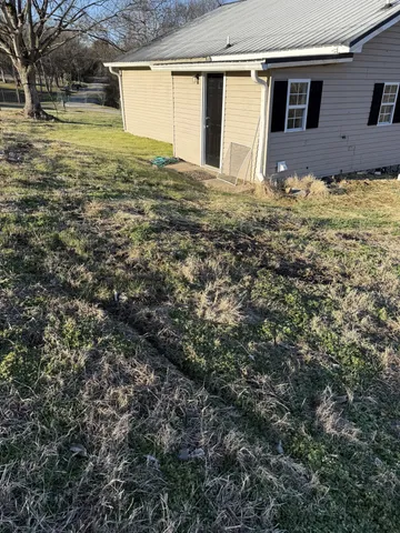 a backyard of a house
