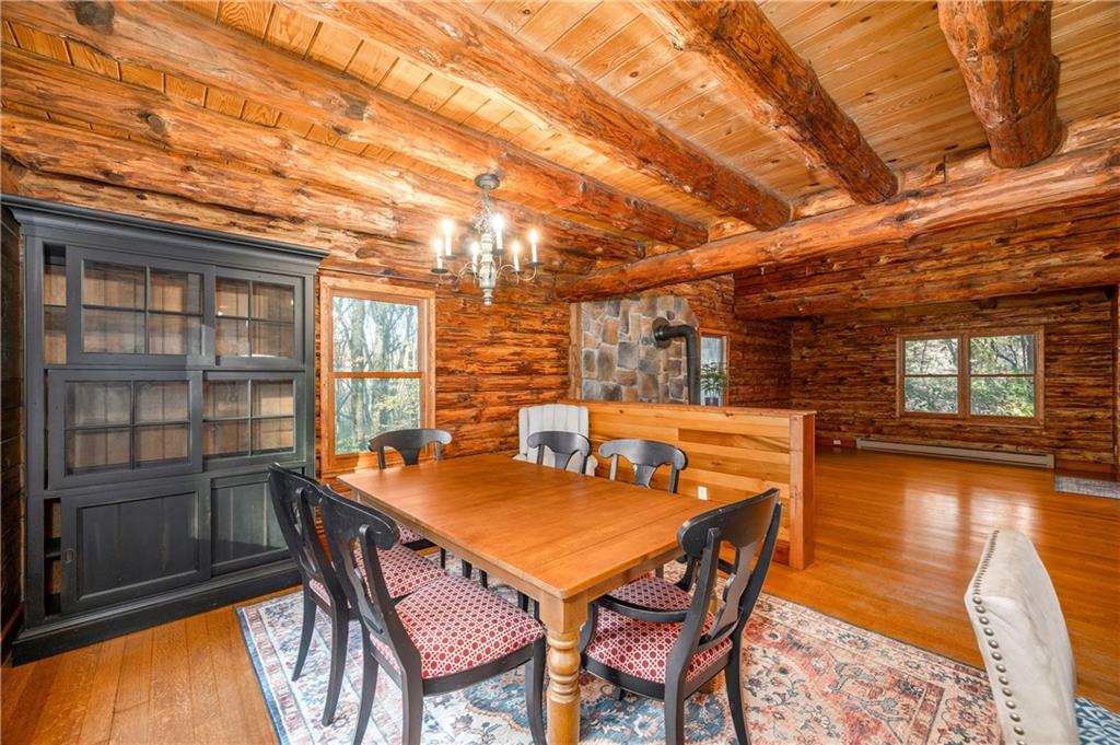 142 Cashdollar Road Mars, PA 16046 - Photo 10 of 44 a dining room with furniture and a floor to ceiling window