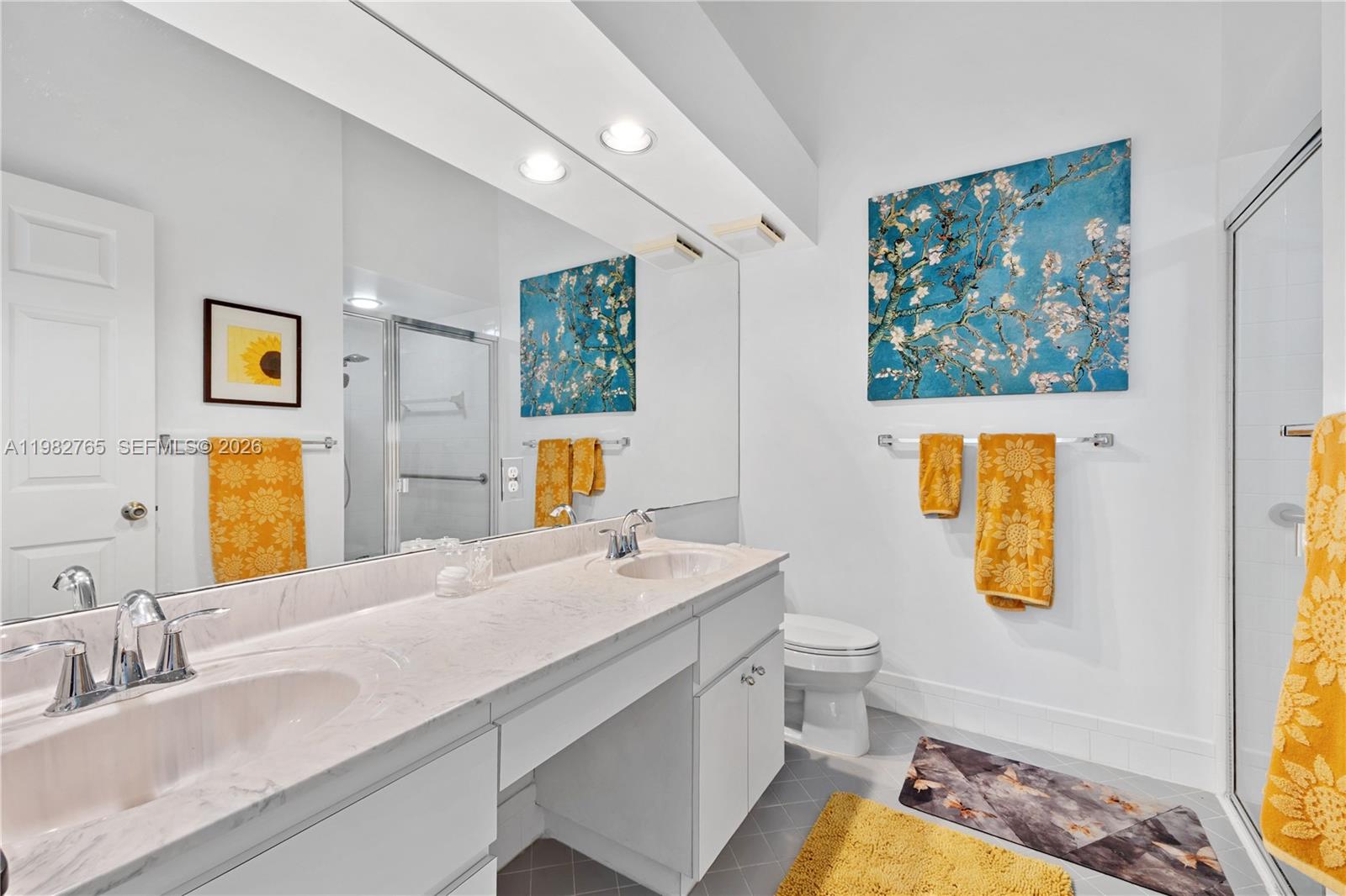 8962 Southeast Riverfront Terrace Jupiter, FL 33469 - Photo 8 of 20 a bathroom with a granite countertop sink mirror vanity and a toilet