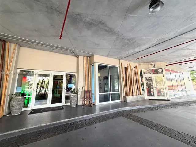 a living room with entrance gate