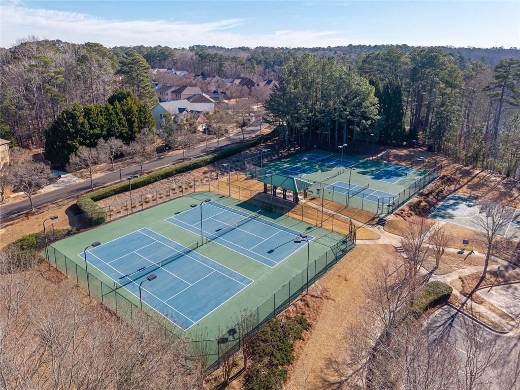 6066 Allpoint Way Fairburn, GA 30213 - Photo 7 of 43 a view of a yard with a small pool