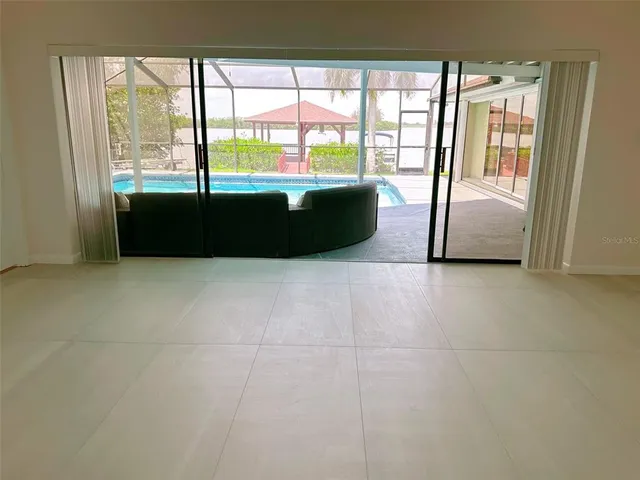 a view of an outdoor space and a window