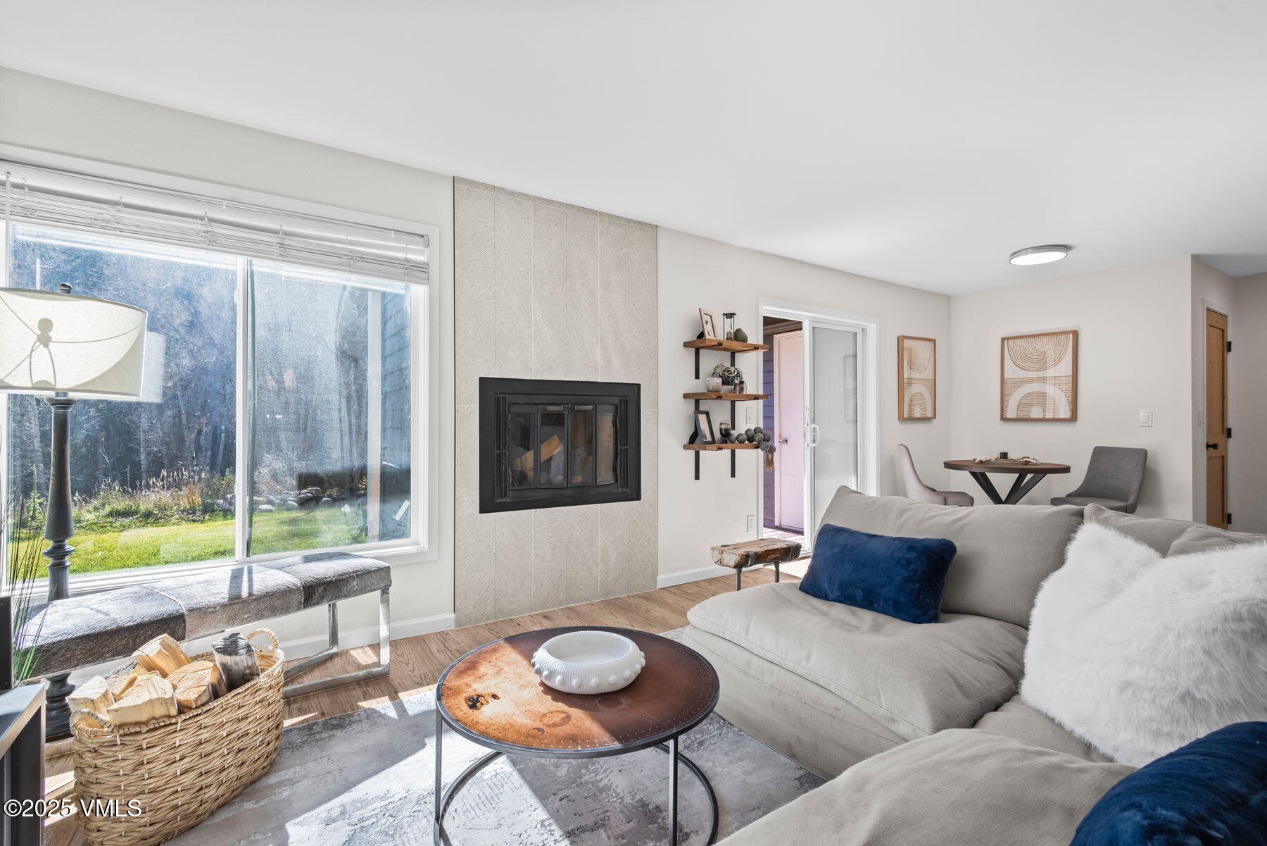 Living Room into dining area