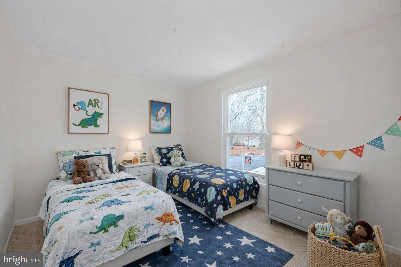 8414 Belding Court Brandywine, MD 20613 - Photo 5 of 37 a bedroom with two beds and painting on the wall