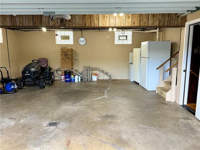 a view of a porch with a sitting area