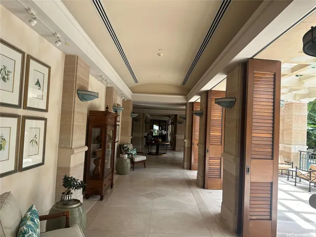 a view of a gallery with window