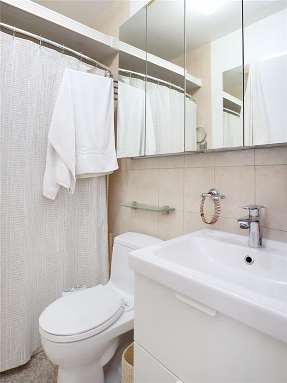 643 Morgan Avenue Brooklyn, NY 11222 - Photo 36 of 50 a bathroom with a sink a toilet and a bathtub