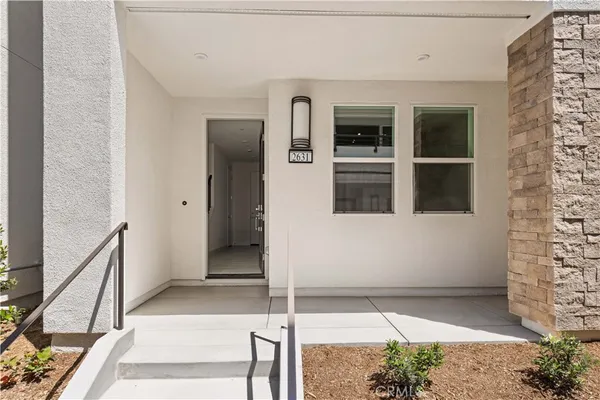 a view of front door of house