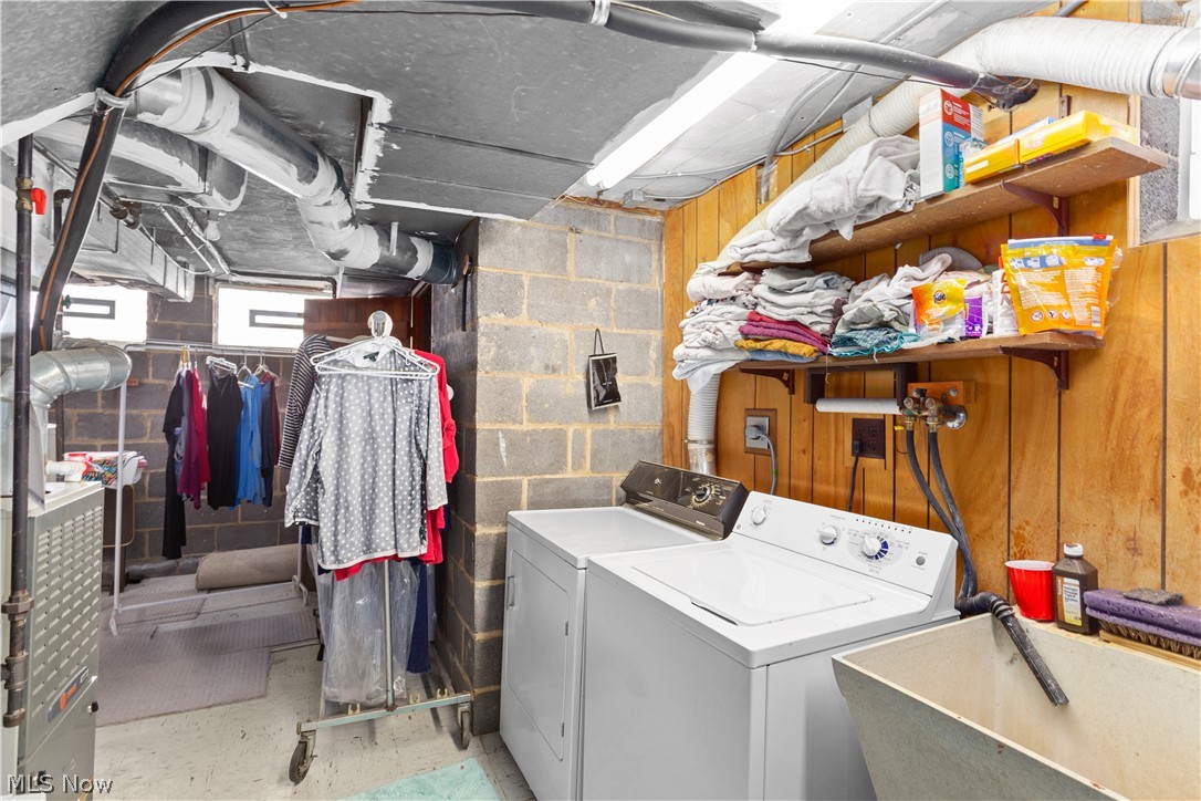 3439 Helen Road Shaker Heights, OH 44122 - Photo 24 of 24 Laundry area in lower level along with newer furnace and A/C