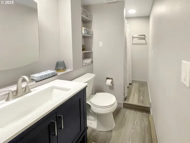 a bathroom with a sink and a toilet
