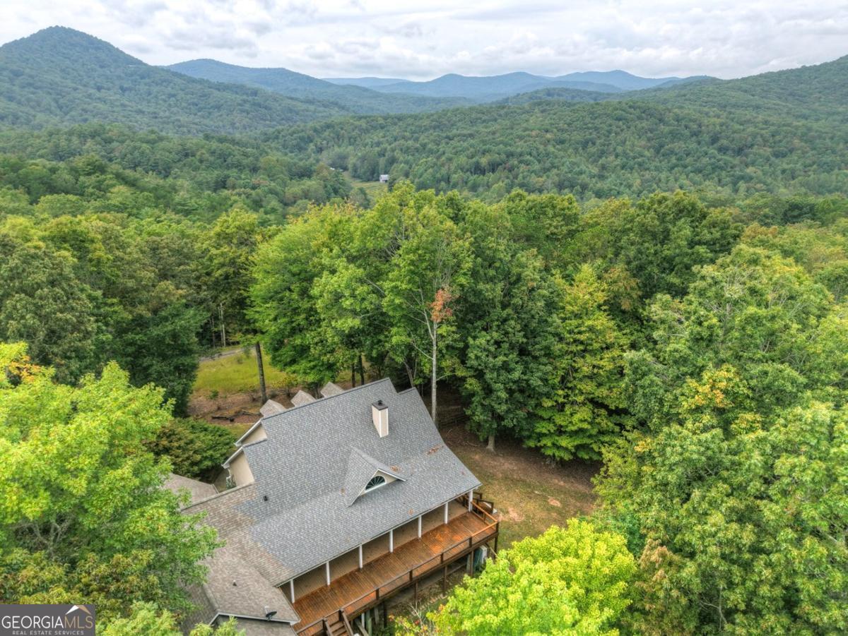 344 Cascade Lane Blue Ridge, GA 30513 - Photo 4 of 62 an aerial view of a house with a yard