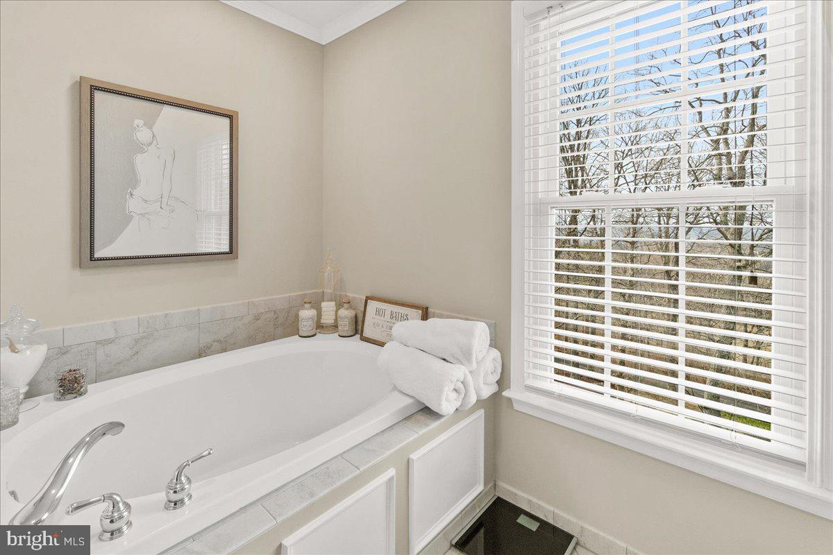 8029 Ridge Road Frederick, MD 21702 - Photo 47 of 91 a bath tub sitting in a bathroom next to a window