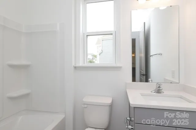 a bathroom with a sink toilet and vanity