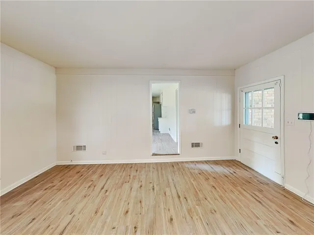 wooden floor in an empty room