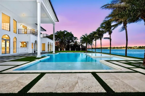 swimming pool view with a outdoor space