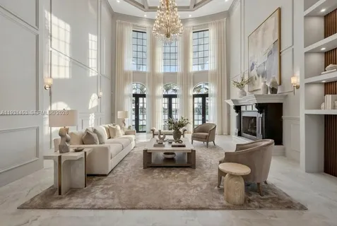 a view of a livingroom with a fireplace