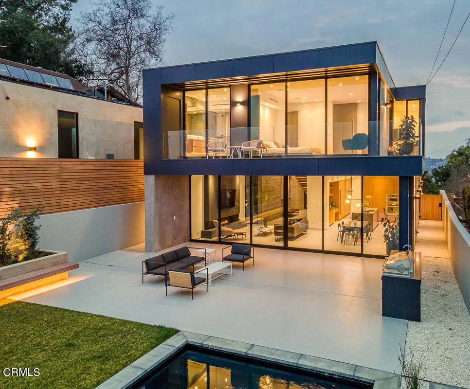 1746 Hanscom Drive South Pasadena, CA 91030 - Photo 57 of 58 a view of a living room with furniture and floor to ceiling windows