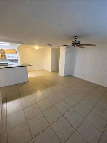 a view of a room and a window