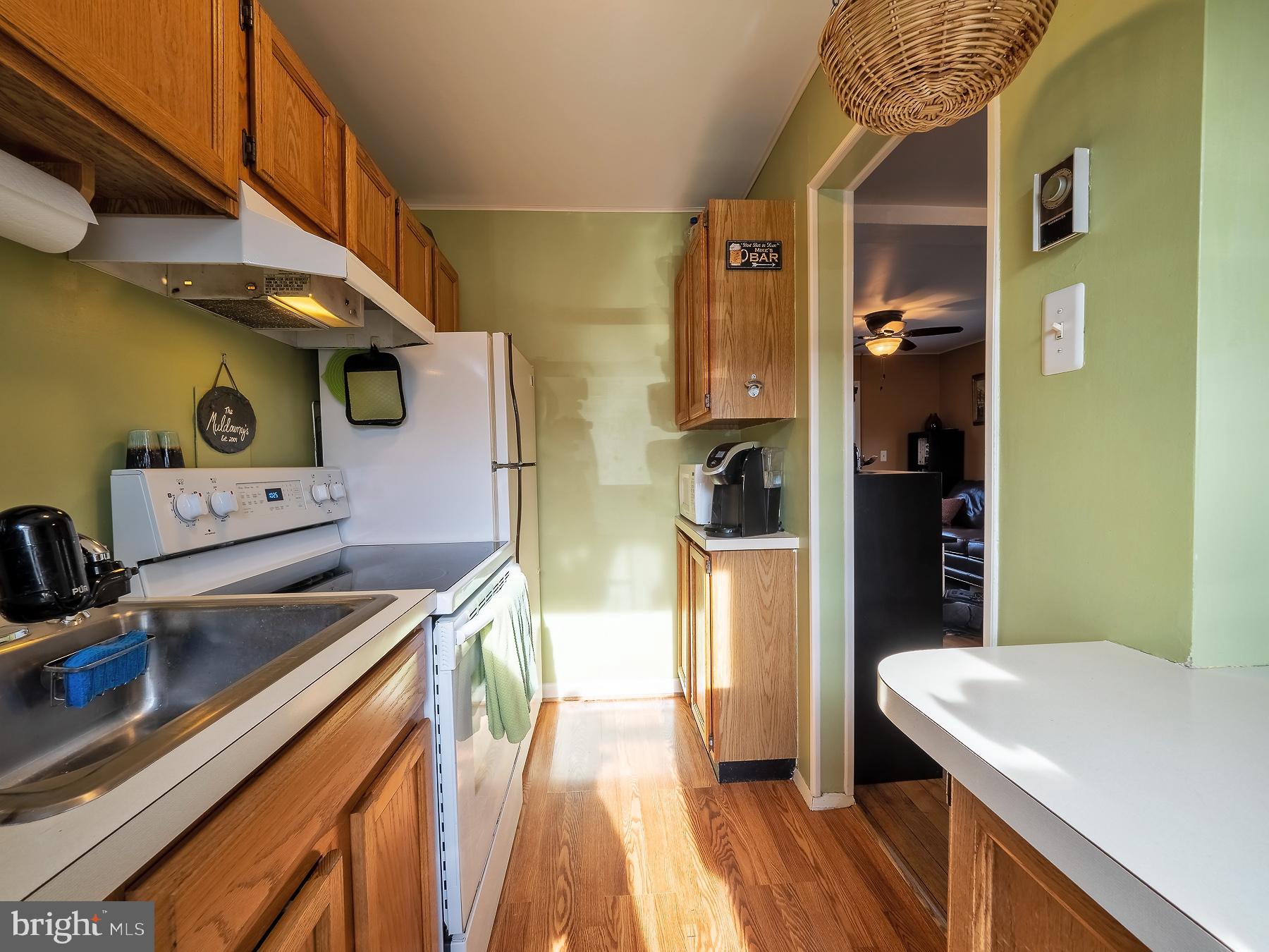 55 Ridge Road, Unit M Greenbelt, MD 20770 - Photo 8 of 32 Storage on both sides of a compact galley kitchen.