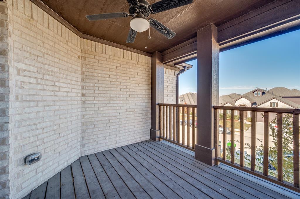 1616 George Lane Little Elm, TX 75068 - Photo 23 of 28 a view of a balcony with wooden floor