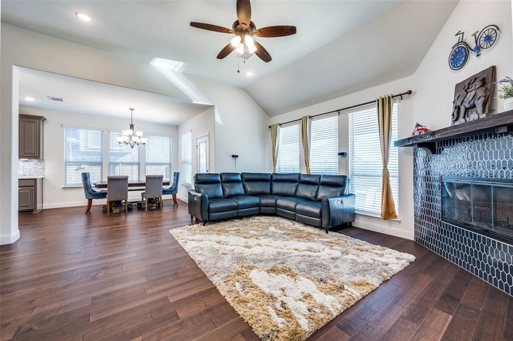 1616 George Lane Little Elm, TX 75068 - Photo 4 of 28 a living room with furniture and wooden floor